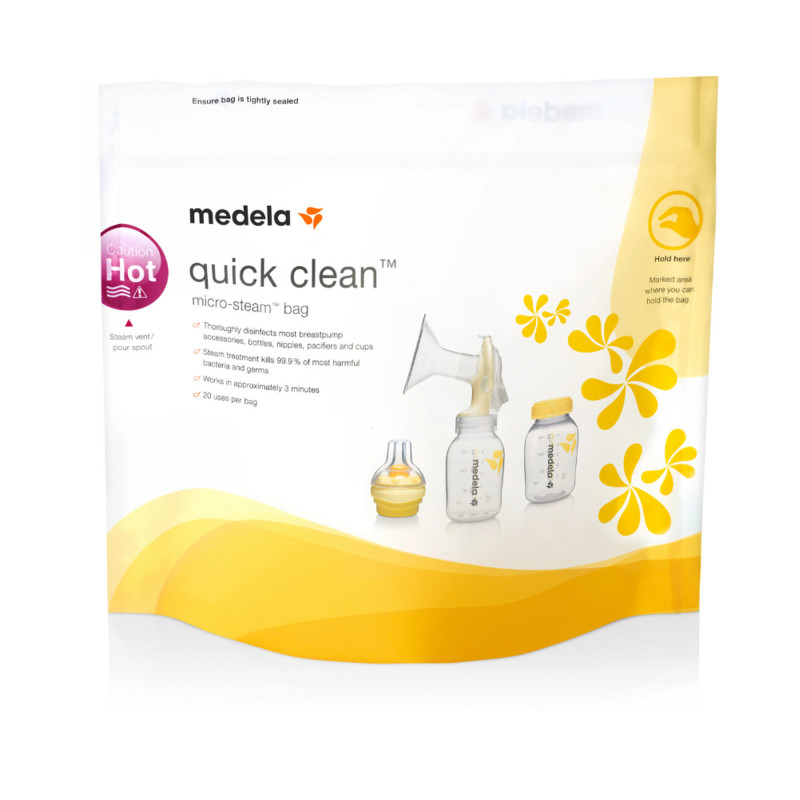 12917.jpg لتعقيم الرضاعات Medela Quick Clean 5 Bags 008.0041 - الصورة 1