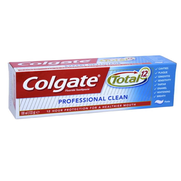 Colgate-Total-Professional-Clean-Toothpaste-100ml.jpg معجون الأسنان Colgate Total Professional Clean Toothpaste 100ml - الصورة 1