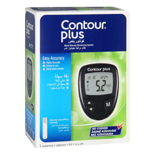 Contour-Plus-Blood-Glucose-Monitor.jpg جهاز فحص السكري Contour Plus Blood Glucose Monitor - الصورة 1