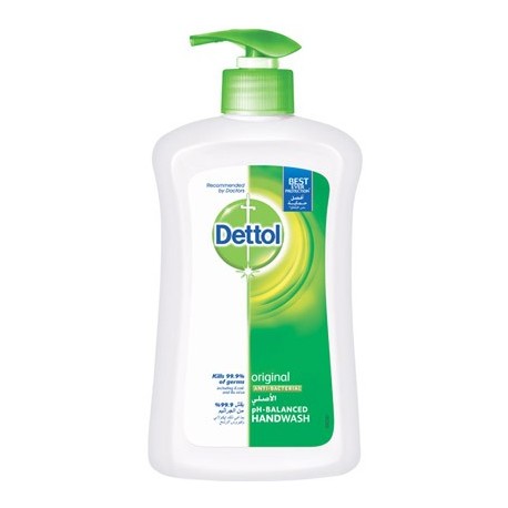Dettol-Original-Hand-Wash-200ml-Green-6@19.jpg صابون الأيدي Dettol Original Hand Wash 200ml - الصورة 1