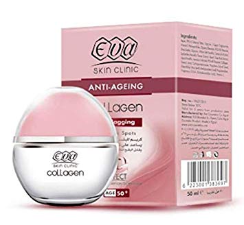 Eva-Collagen-50-Anti-Aging-Cream-50ml-Discont.jpg علاج التجاعيد Eva Collagen 50+ Anti Aging Cream 50ml - الصورة 1