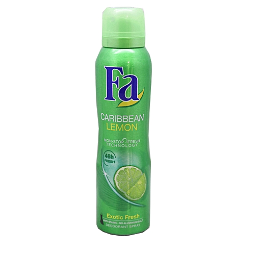 Fa-Caribbean-Lemon-Deo-Spray-For-Women-150ml.jpg مزيل العرق Fa Caribbean Lemon Deo Spray For Women 150ml - الصورة 1