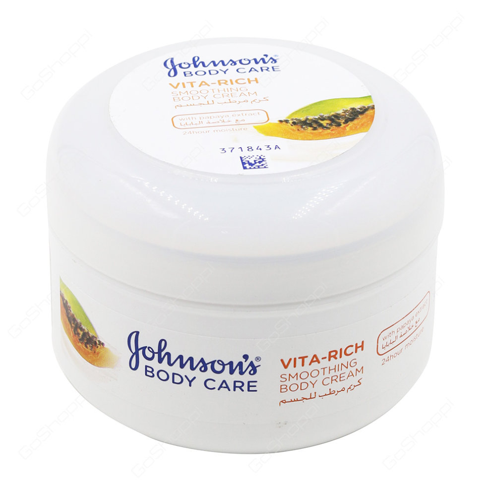 Johnsons-Vita-Rich-Papaya-Body-Cream-200ml-Del.jpg مرطب الجسم Johnsons Vita Rich Papaya Body Cream 200ml - الصورة 1