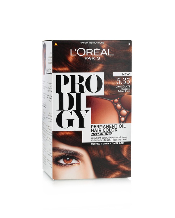 Loreal-Prodigy-Hair-Color-Shade-5.35.jpg صبغة الشعر Loreal Prodigy Hair Color Shade 5.35-Chocolate Soft Copper Brown - الصورة 1