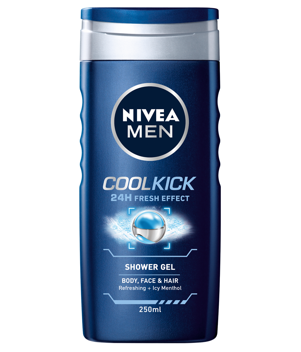 Nivea-Cool-Kick-Shower-Gel-For-Men-250ml.png سائل الاستحمام Nivea Cool Kick Shower Gel For Men 250ml - الصورة 1