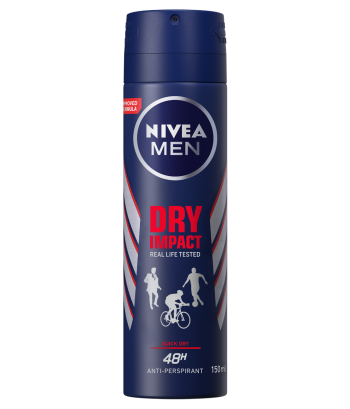Nivea Dry Impact Deodorant Spray For Men 150ml