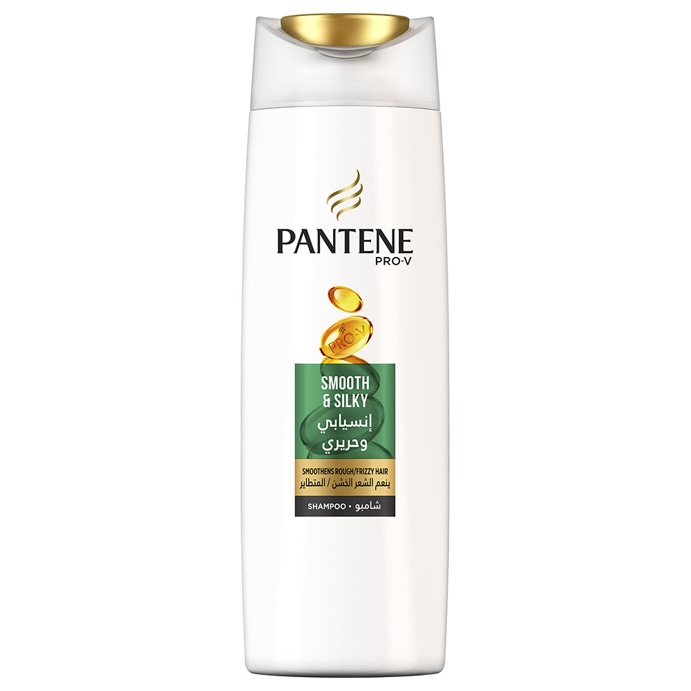 Pantene-Pro-V-Smooth-Silky-Shampoo-400-ml.jpg شامبو الشعر Pantene Pro-V Smooth & Silky Shampoo 400 ml - الصورة 1