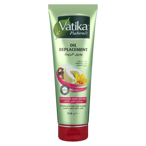 Vatika-Damaged-Hair-Repair-Oil-Replacement-200ml.jpg بديل الزيت للشعر Vatika Damaged Hair Repair Oil Replacement 200ml - الصورة 1