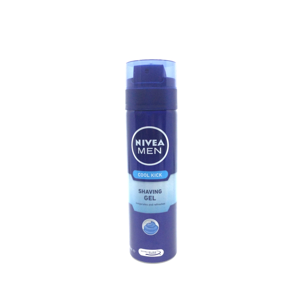 nivea-cool-kick-shaving-gel-200ml.jpeg جل الحلاقة Nivea Cool Kick Shaving Gel 200ml - الصورة 1