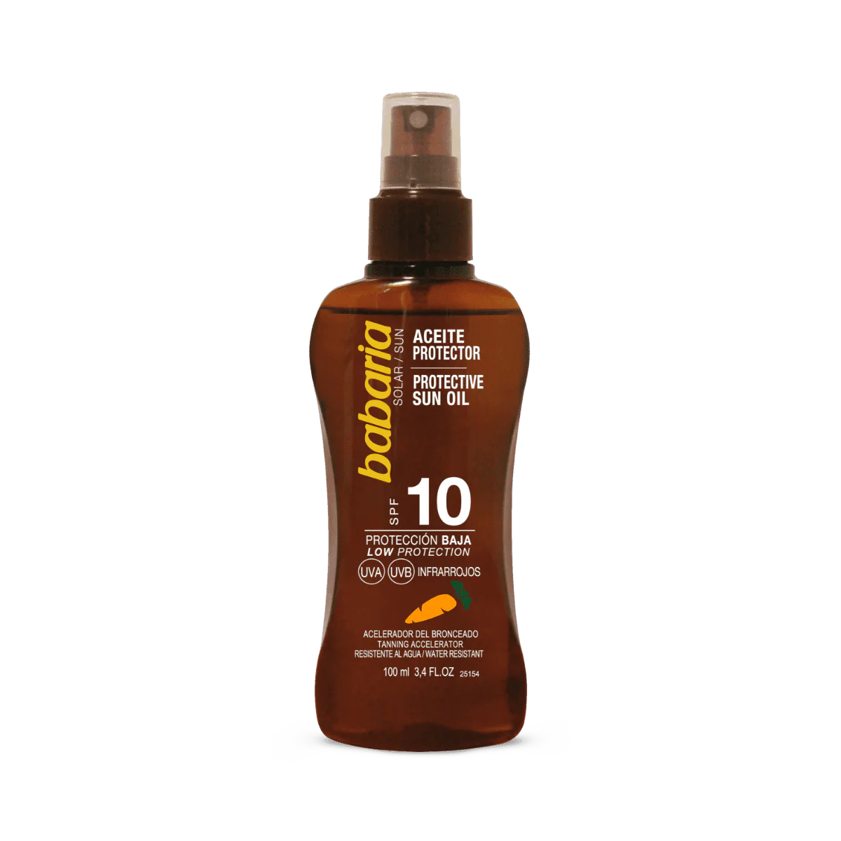 Babaria ( Carrot ) Spf 10 Sun Tanning Oil Spray100 ml Babaria ( Carrot ) Spf 10 Sun Tanning Oil Spray100 ml