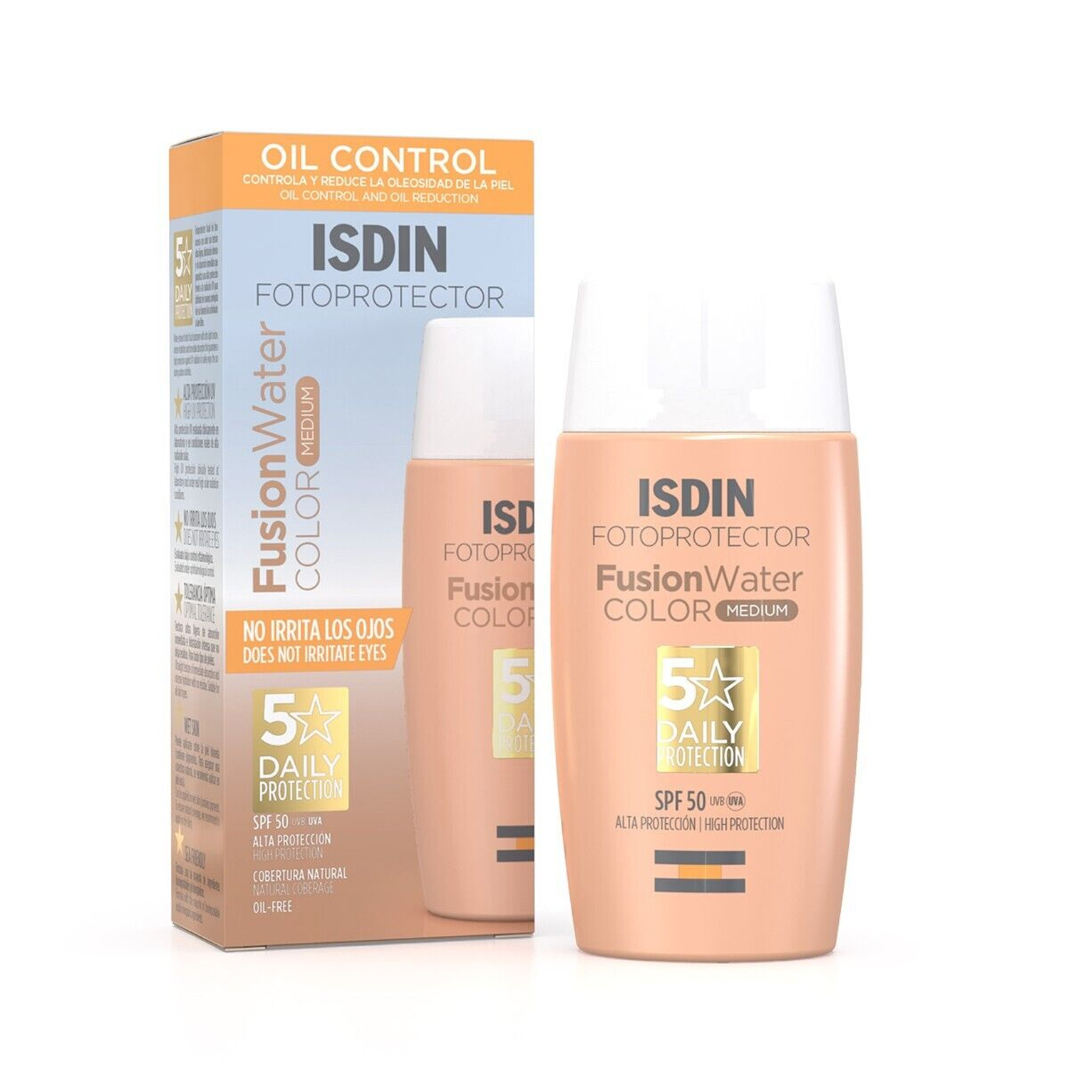 ISDIN Fotoprotector Fusion Water Sunblock SPF 50 Tinted Fluid 50 ml ISDIN Fotoprotector Fusion Water Sunblock SPF 50 Tinted Fluid 50 ml