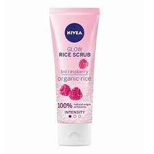 Nivea Raspberry Glowing Rice Scrub 75 ml