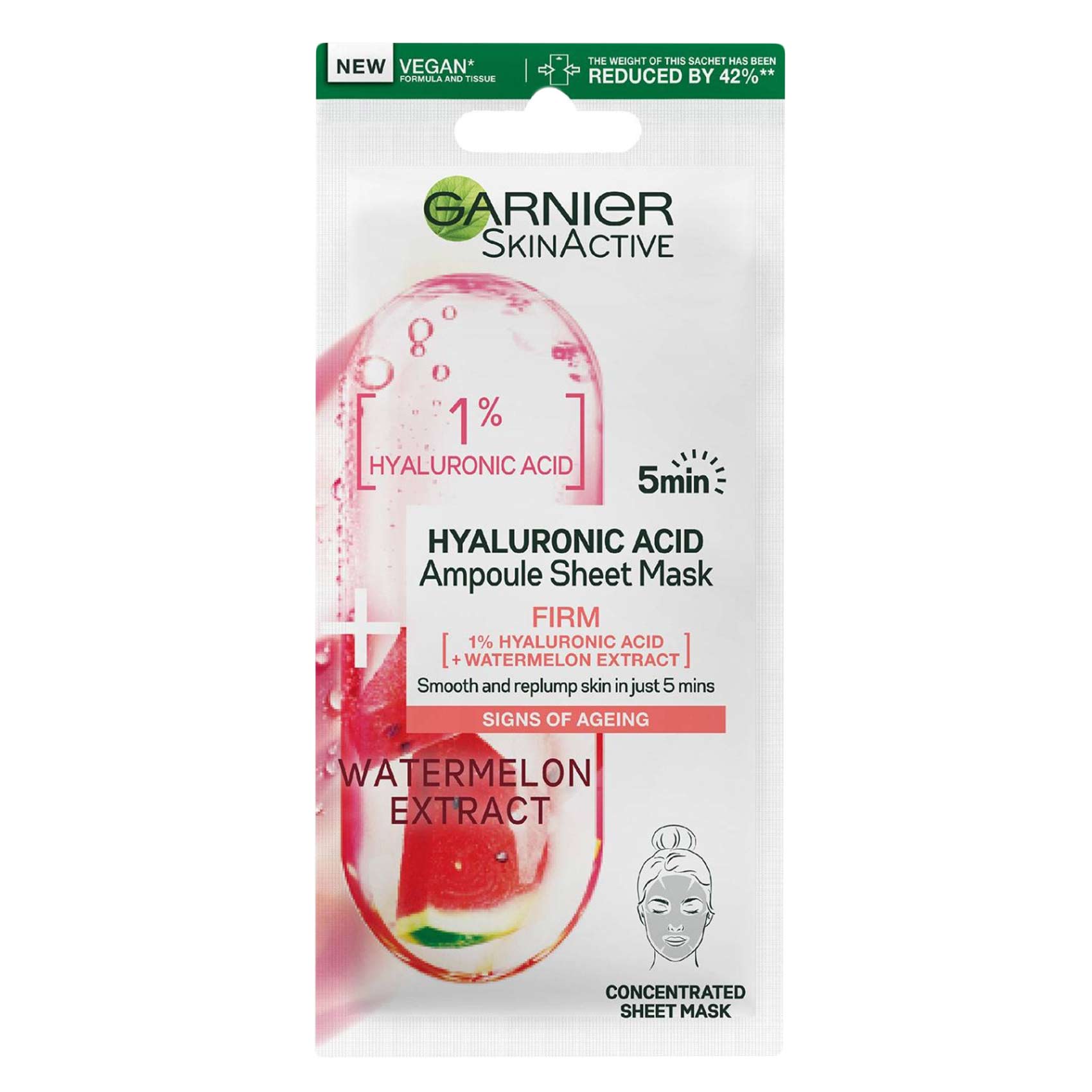 Garnier Skin Active Hyaluronic Acid Watermelon Tissue Mask Garnier Skin Active Hyaluronic Acid Watermelon Tissue Mask