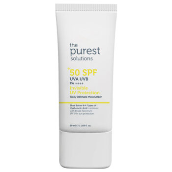 The Purest Solutions Sunblock Spf 50+ Invisible UV Protection 50ml