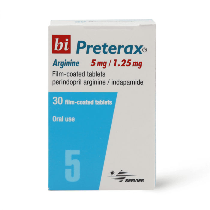 Bi-Preterax 30 Tablets Bi-Preterax 5/1.25mg 30 Tablets