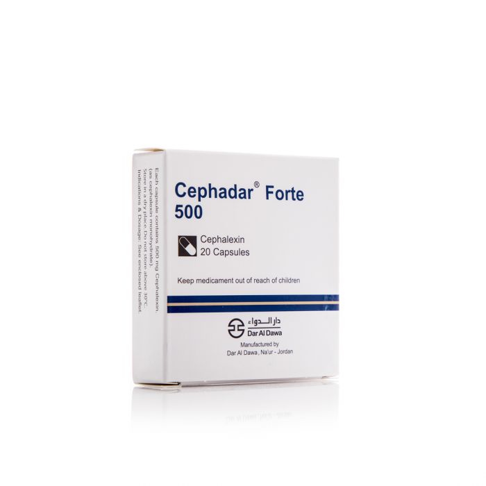 Cephadar Fort 500mg 20 Capsules Cephadar Fort 500mg 20 Capsules