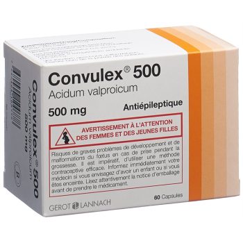 Convulex 500mg 60 Capsules
