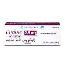 Eliquis 2.5mg 60 Tablets