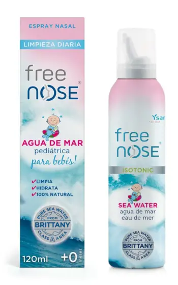 Free Nose Isotonic Pediatric 0m+ Nasal Spray 120ml