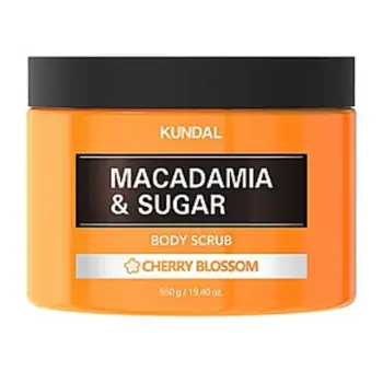 Kundal Macadamia & Sugar Body Scrub 550g-Cherry Blossom
