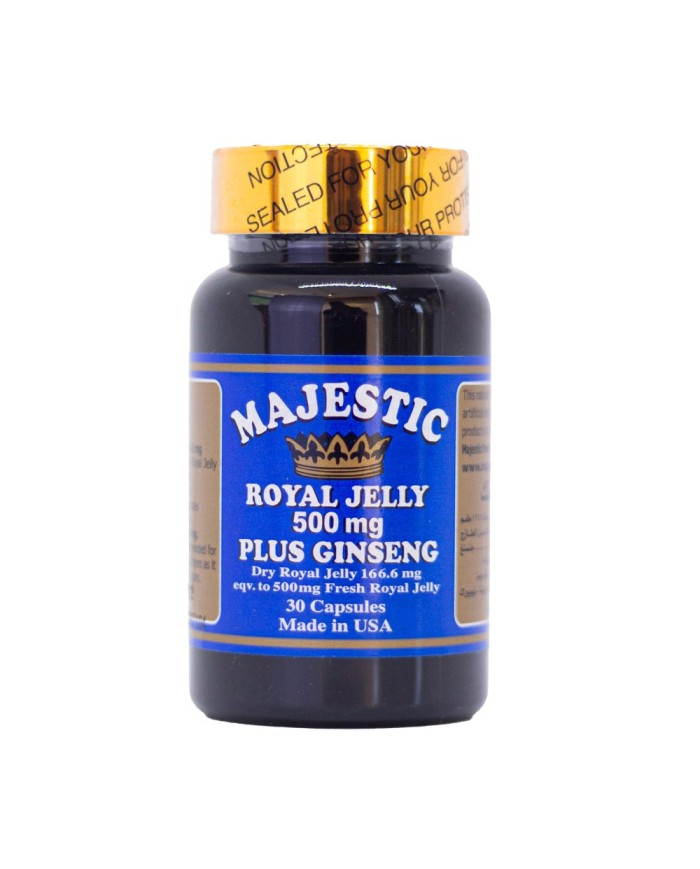 Majestic Royal Jelly 500mg 30 Capsules Majestic Royal Jelly 500mg 30 Capsules