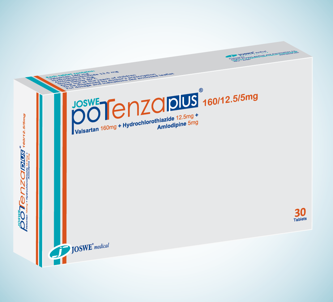 Potenza Plus 30 Tablets Potenza Plus 160/12.5/5mg 30 Tablets