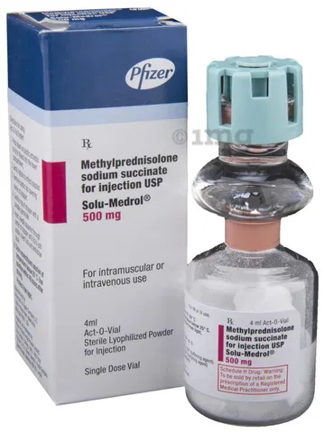 Solu Medrol 500mg Injection Solu Medrol 500mg IV/IM Injection