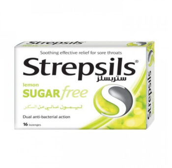 Strepsils Sugar Free Lemon 16 Lozenges