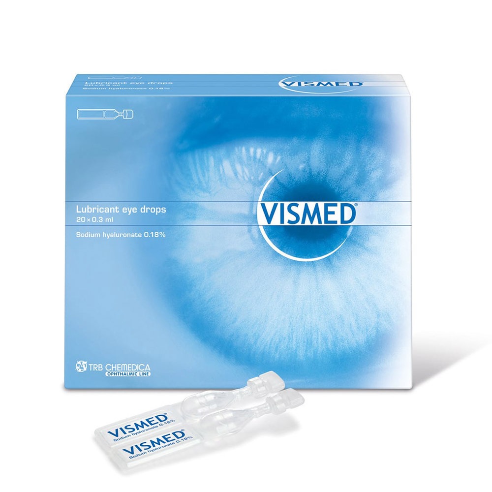 Vismed Lubricant Eye Drop 0.3ml 20 Ampoules Vismed Lubricant U/D Eye Drop 0.3ml 20 Ampoules