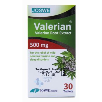 Joswe Valerian Root 500mg 30 Tablets
