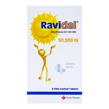 Ravidal Vitamin D3 50000 IU 8 Tablets