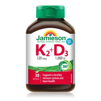 Jamieson K2 + D3 30 Capsules