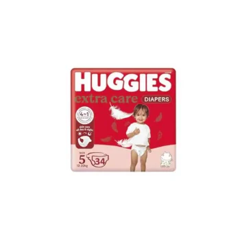 Huggies Jumbo (5) 34 Baby Diapers