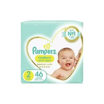Pampers Premium Double (2) 46 Baby Diapers