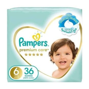 Pampers Premium Double (6) 36 Baby Diapers