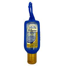 Higeen Gold Hand Sanitizer With Rubber 50ml