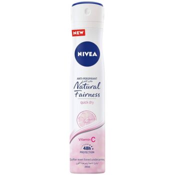 Nivea Natural Fairness Deodorant Spray For Women 200ml