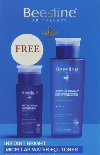 Offer Beesline Instant Bright Micellar Water 400ml+ Beesline Instant Bright Toner 200ml Free