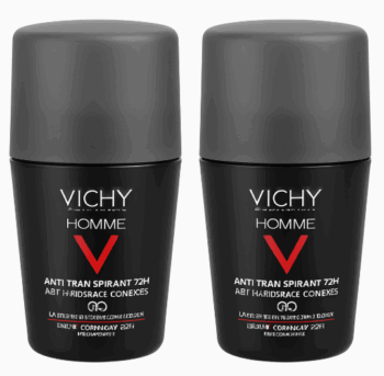 Offer Vichy Homme Anti Perspirant Deodorant Roll On (Black) 72H 50ml