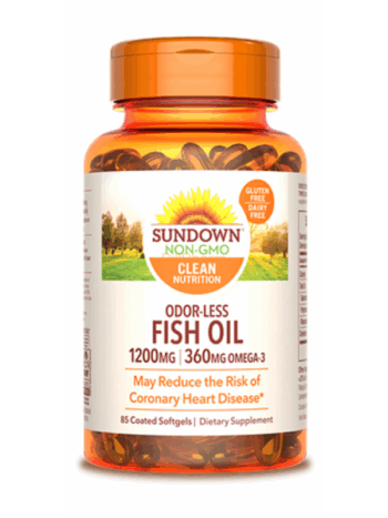 Sundown Fish Oil 1200mg 85 Capsules
